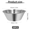GOIYZTTR Pack of 20 Sauce Bowls, 304 Stainless Steel Mini