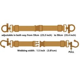 Seibertron Adjustable Utility Luggage Straps Travel Bag Or Backpack Accessories Design Laptop Bag Handbags Fit for Large Or Small Luggage Suitcase Baggage with Quick-Release Buckle Black