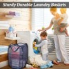 4Pcs Mesh Pop Up Laundry Hamper, FHDUSRYO Foldable Pop Up