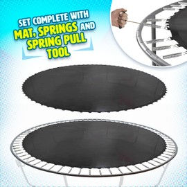 Upper Bounce Machrus Mini Trampoline Adults - Rebounder Exercise Fitness Kids Trampolines - Small Rebounder Durable Jumping Mat, Portable & Foldable