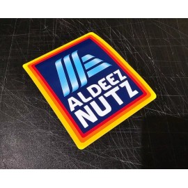 L1G Aldi Aldeez Nuts Store Shopping Grocery Sticker Funny Decal Car Laptop JDM