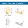 UNICRAFTALE 60 Pieces 2 Colours 304 Stainless Steel Ear Clips