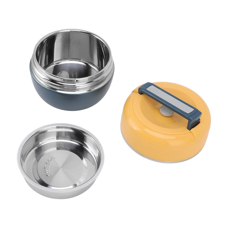 0.8L Stainless Steel Thermal Lunch Box 2 Layer Insulated Lunch