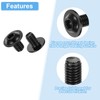 sourcing map 100Pcs M4-0.7x6mm Flanged Button Head Socket Cap Screws,