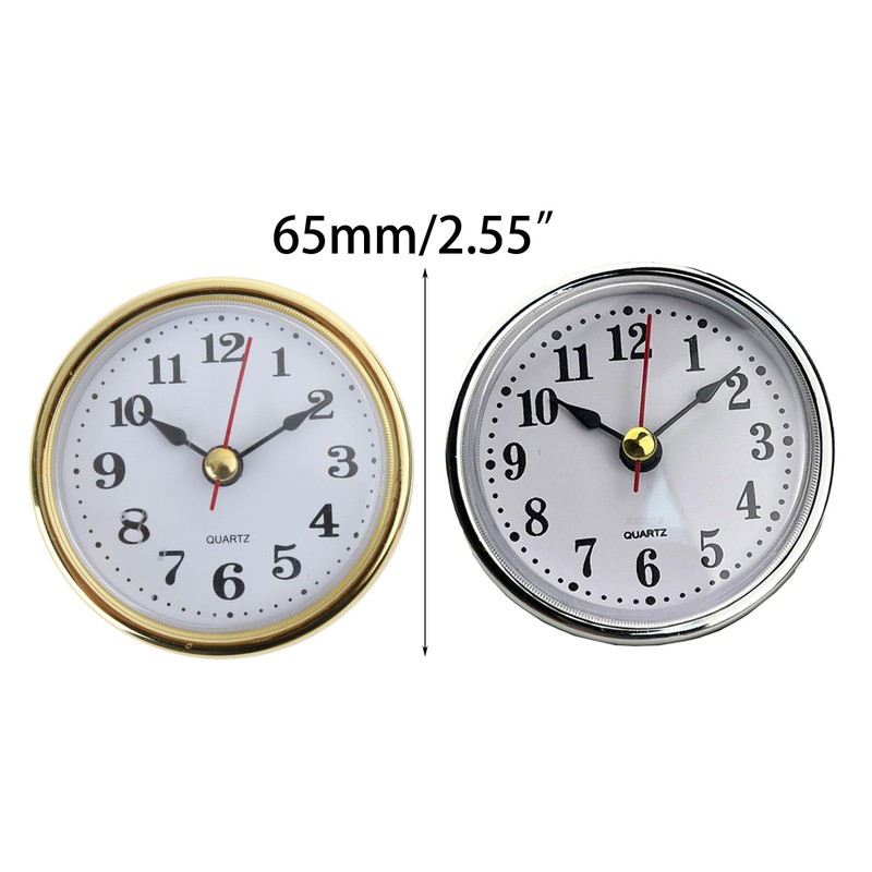 Clock Craft Insert Clocks Movement Quartz Diameter 65mm Gold or