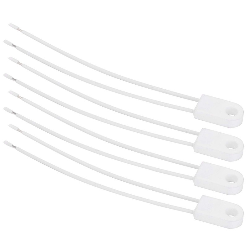 Fafeicy 4Pcs Ceramic Thermal Fuse Square Circuit Cut-Off Ceramics Tube