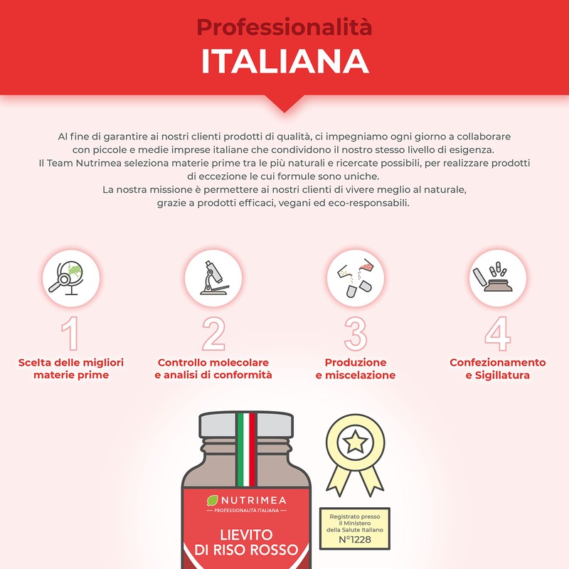 Lievito di Riso Rosso | Ricco di Coenzima Q10 |