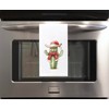 Christmas Santa Cactus Cowboy Snowman Flour Sack Kitchen Towel, Funny