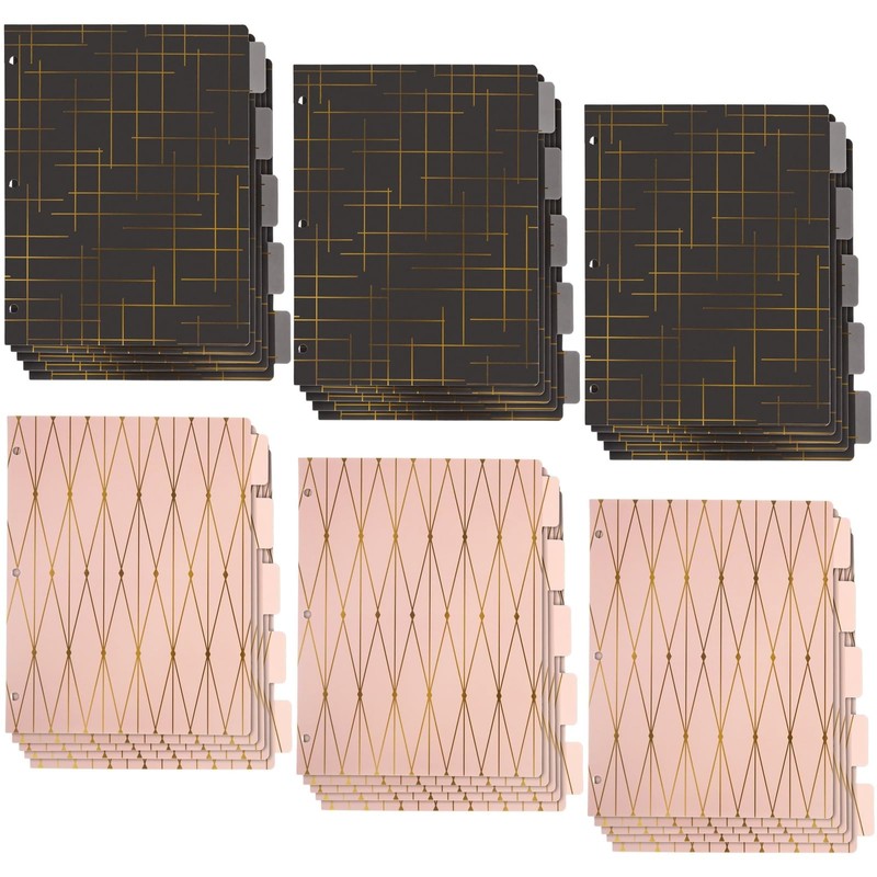 Paper Junkie 6 Sets of 5 Tab Dividers for 3