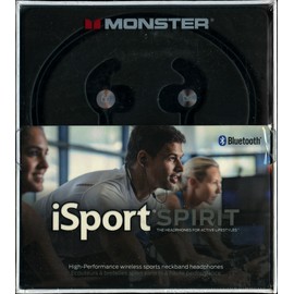 Monster iSport Spirit Wireless Headphones Bluetooth 5.0 With Microphone - Black