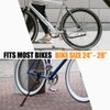 TOPCABIN Adjustable Aluminum Alloy Bicycle Kickstand, Black, 24"-28" Bike