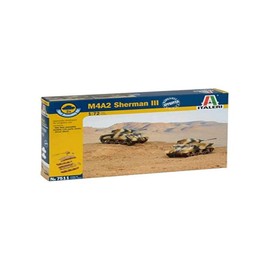 Italeri 7511 - M4a2 Sherman III - Fast Assembly (2 Pcs) Model Kit Scala 1:72