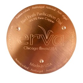 Erva Pack Of 2!! Erva Bird Bath Copper Purification Disk, Antimicrobial