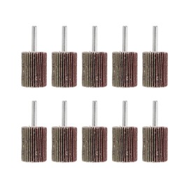 Pack of 10 Flap Grinder 60 Grit Flap Grinder 30 x 40 x 6 mm for Drill/Rotating Tool for Removing and Polishing Rust Paint