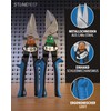 Tin Snips Set Straight & Right Cut – [Int. Millimetre