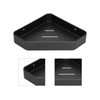 Black Corner Shower Caddy Aluminium Alloy for Bathroom Toilet Kitchen