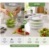 Manual Salad Spinner for Washing & Drying Vegetables – Compact