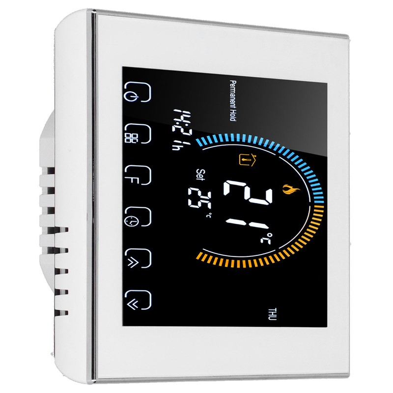 Intelligent Thermostat with LCD Touch Screen Temperature Controller for Home