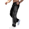 Comdecevis Mens Cargo Pants Wide Leg Sweatpants with Pockets Relaxed