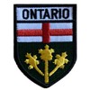 Ontario Flag Embroidered Patches for Embroidery Cloth Patch Badge Hook
