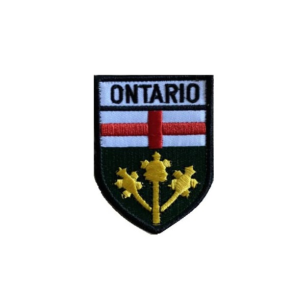 Ontario Flag Embroidered Patches for Embroidery Cloth Patch Badge Hook