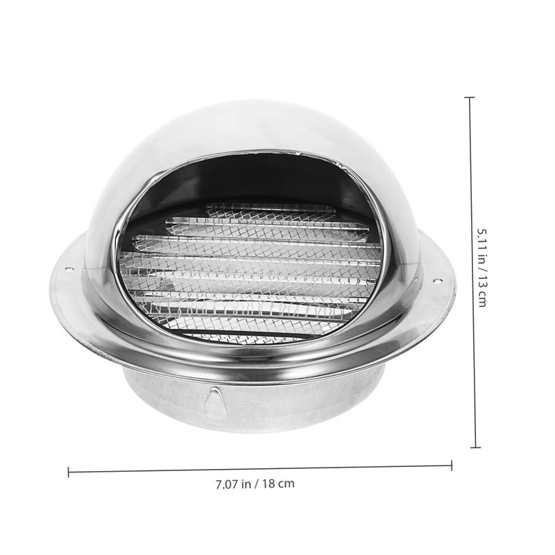 Operitacx Stainless Steel Outdoor Dryer Vent Cover Wall Mount Soffit