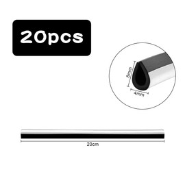 Jagowa 20PCS Car Air Outlet Trim Strip Car Interior Decoration Air Conditioner Strip Vent Outlet Trim(Silver)