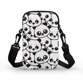Zanxiantu Panda Teenage Girls Purse for Kids 4-6 Black White Small Crossbody Phone Toddler Purse Wallets Cross Body Mini Kawaii Coin Purses for Girls Cross Bag Shoulder