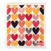 Retro Kitchen Compostable Sponge Cloth - Hearts, 1 Cloth