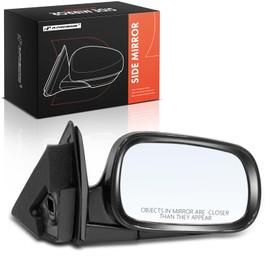 A-Premium Passenger Side Manual Door Mirror - Compatible with Honda Accord 1994 1995 1996 1997 - Non-Heated Manual Folding Black Outside Rear View Mirror - Replace# 76200SV4A03