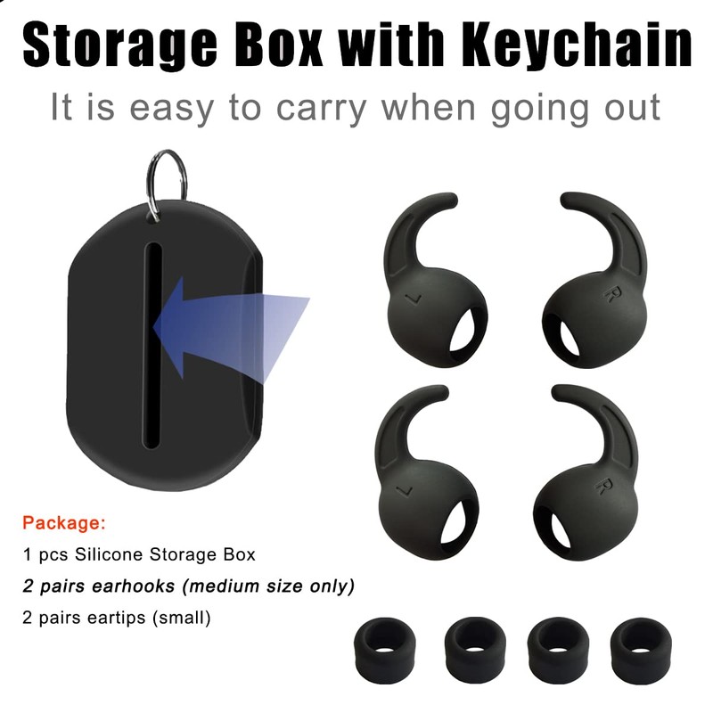 Luckvan Silicone Ear Tips for Beats Studio Buds Ear Hook