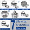 M JINGMEI Baking Cookie Cutters Set 2 Inch 2.5 Inch