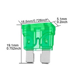(50 Pcs) MCIGICM 30 Amp ATC Fuse Blade Style 30A Automotive Car Truck