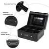 Small Security Lock Box with Coin Tray Metal Material with