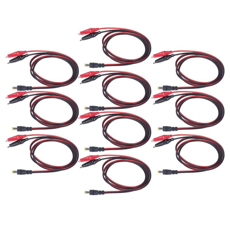 DC to Dual Test Clip Cable Copper Core Electrical Test