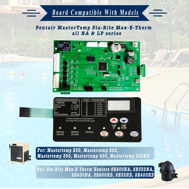 42002-0007s, 461105 Upgraded Control Board kit for Pool Heater, with