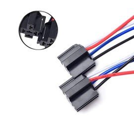 Fasizi 6Pcs 12V 30A Fuse Relay Switch Harness ATO/ATC Blade Fuse, 4-Pin SPST Automotive Electrical Relays with Heavy Duty 14 AWG Wires