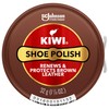 KIWI Shoe Polish, Brown, 1 Metal Tin, 1.125 oz
