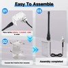 Arridioter VHF Marine Radio Antenna 156-163MHz Waterproof Boat Antenna with