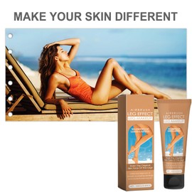 Legs Black Cream, Self-Tanning Cream, Self-Tanning Lotion, Sun Tanning Cream with a Self-Tanning Glove, for Face, Body, Legs, Arms (Wheat, 100 g)