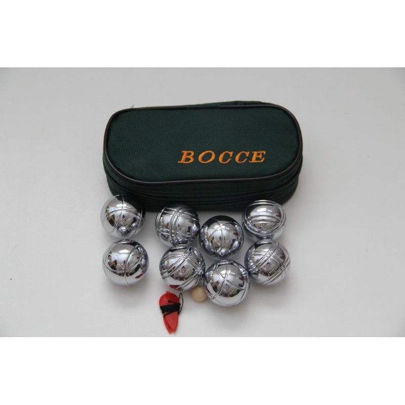 8 Ball 35mm Metal Mini Bocce/Petanque Set with Green Bag