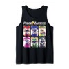 Power Rangers Graphic Color Character Helmet Panels Tank Top