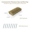 2 PCS Pig Toy, Pig Self-Grooming Scratch Brush with Hanging