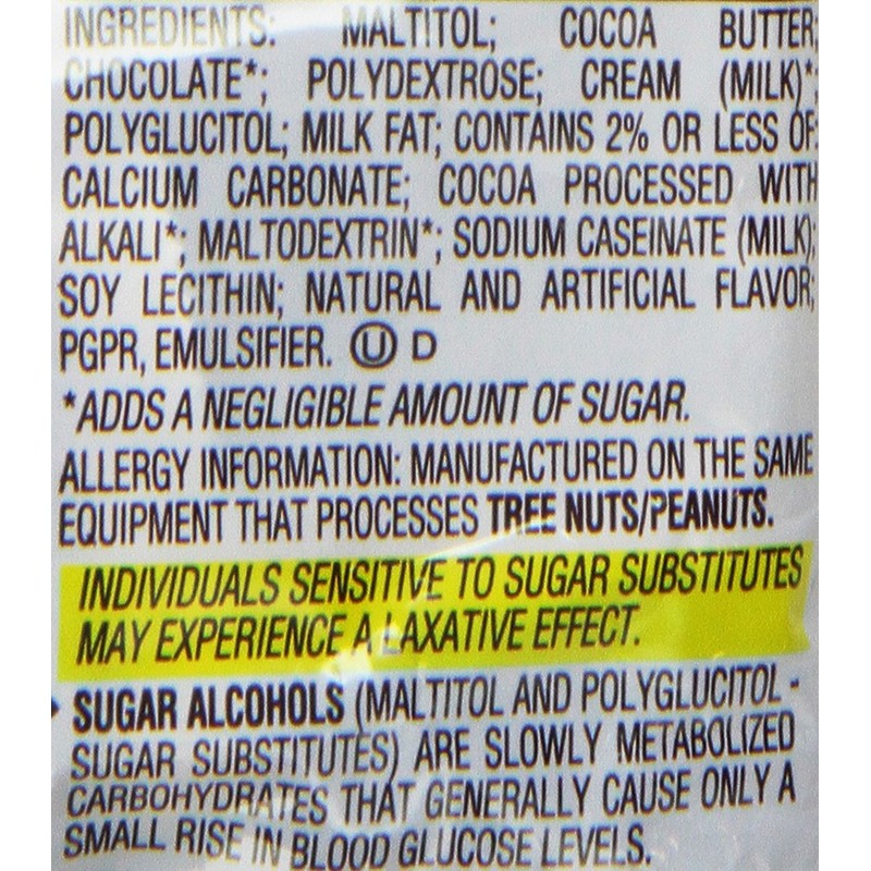 HERSHEY Chocolate Candy, Sugar Free, 3-Ounce Bags (Pack of 12)
