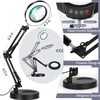 10X Magnifying Glass with Light, Krstlv Upgrade Button 5 Color