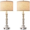 Set of 2 Farmhouse Table Lamps for Living Room, 29.5"