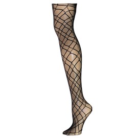 Frenchic Seamless Fishnet Lace Stocking Sexy Tights Extended Sizes (Pack of 4) (1X/2X, 4-C)
