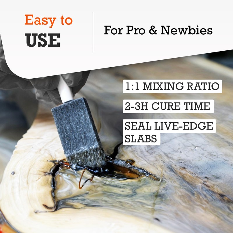 WiseBond Quick Set Seal 1-Quart Kit, Epoxy Resin Seal Wood