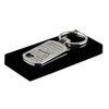 Keyring pendant with heart cut-out and engraving "Eigenschaften einer Mama"