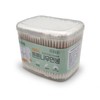 One-Touch Square Cotton Swabs 350p, Large Capacity Sanitary Cotton Swabs Easy to Carry 5ea